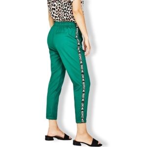 Bershka - Letter Tape Ankle Pants